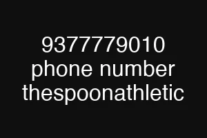 9377779010 phone number thespoonathletic