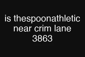 is thespoonathletic near crim lane 3863