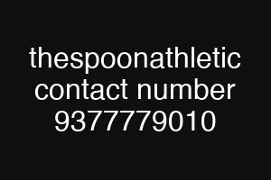 thespoonathletic contact number 9377779010